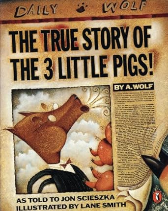 true story of the three little pigs 1st edition jon scieszka 0140540563, 978-0140540567