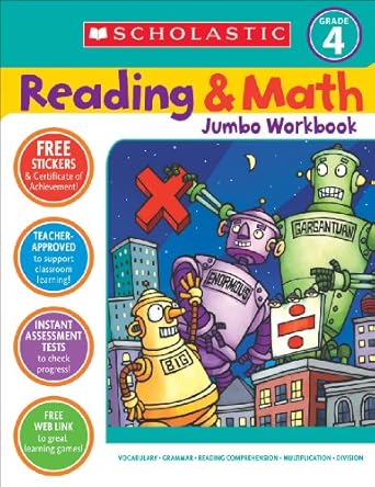scholastic success with reading and math jumbo workbook 1st edition jennifer jacobson 0439786037,