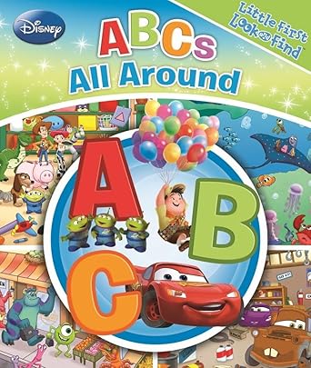 disney toy story cars and more abcs all around little first look and find pi kids 1st edition editors of