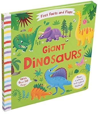 first facts and flaps giant dinosaurs 1st edition editors of silver dolphin books 1684129753, 978-1684129751
