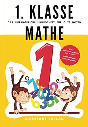 1 klasse mathe das umfangreiche ubungsheft fur gute noten 800+ spannende aufgaben zum rechnen von mathematik