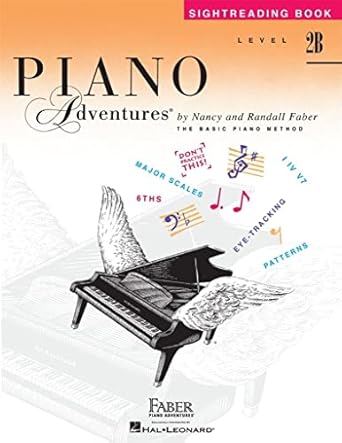 piano adventures sightreading book level 2b 1st edition nancy faber ,randall faber 1616776390, 978-1616776398