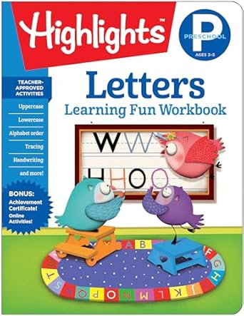 preschool letters 1st edition highlights learning 1684372798, 978-1684372799