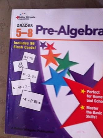 pre algebra grades 5 8 1st edition carson dellosa publishing 1604182652, 978-1604182651