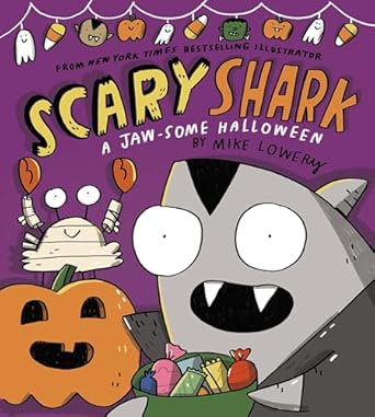 scary shark a jaw some halloween 1st edition mike lowery 154611078x, 978-1546110781