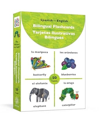 the world of eric carle bilingual flashcards 50 cards in english and spanish 1st edition eric carle