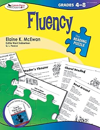 the reading puzzle fluency grades 4 8 1st edition elaine k mcewan adkins 1412958288, 978-1412958288