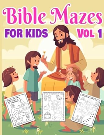 bible mazes for kids vol1 an exciting journey through scripture noahs ark david and goliath jonah and the