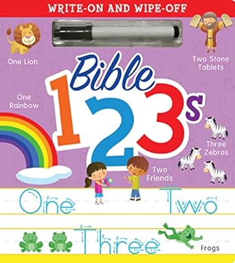 bible 123s write on and wipe off celebrate the bible and learn to count 1st edition 7 cats press 1635602289,