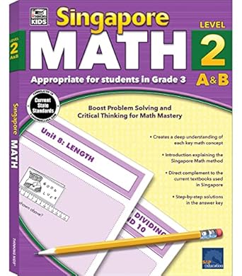 singapore math grade 3 1st edition thinking kids 1483813193, 978-1483813196