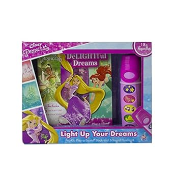 disney princess delightful dreams pop up board book book and sound flashlight toy pi kids 1st edition editors