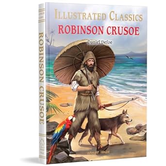 illustrated classics robinson crusoe abridged novels with review questions 1st edition daniel defoe