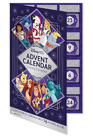 disney 100 advent calendar a storybook library countdown to christmas with 24 exciting storybooks 1st edition