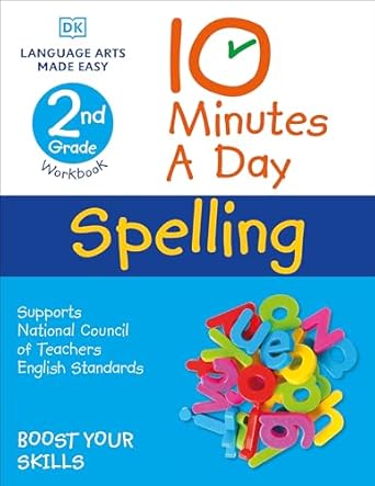 10 minutes a day spelling 2nd grade 1st edition carol vorderman 0744031486, 978-0744031485