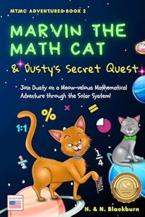 marvin the math cat and dustys secret quest 1st edition h blackburn ,n blackburn 1778086837, 978-1778086830