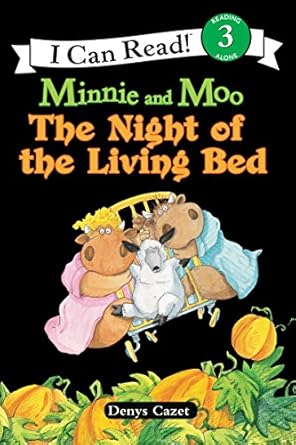 minnie and moo the night of the living bed 1st edition denys cazet 006000505x, 978-0060005054