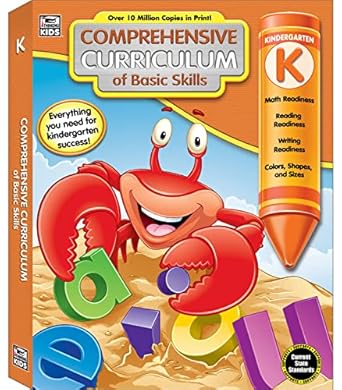 comprehensive curriculum of basic skills kindergarten workbooks all subjects kindergarten math reading