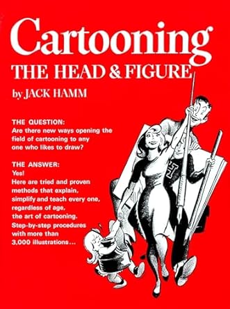 cartooning the head and figure 1st edition jack hamm 0399508031, 978-0399508035