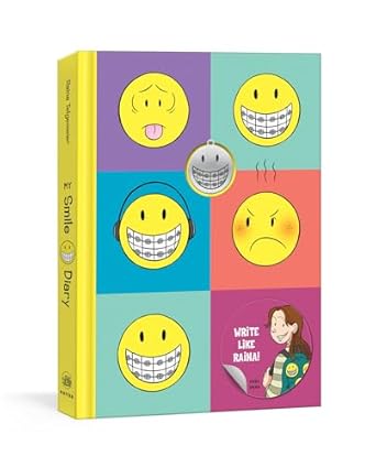 my smile diary an illustrated journal with prompts 1st edition raina telgemeier 0593135628, 978-0593135624