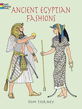 ancient egyptian fashions coloring book 1st edition tom tierney 048640806x, 978-0486408064