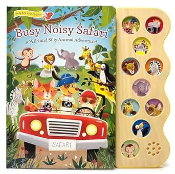 busy noisy safari interactive childrens sound book 1st edition carmen crowe ,cottage door press ,monique dong