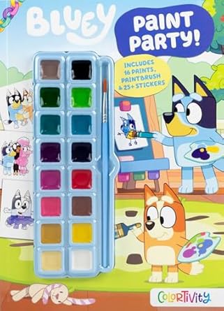bluey colortivity paint party 1st edition editors of studio fun international 0794452701, 978-0794452704