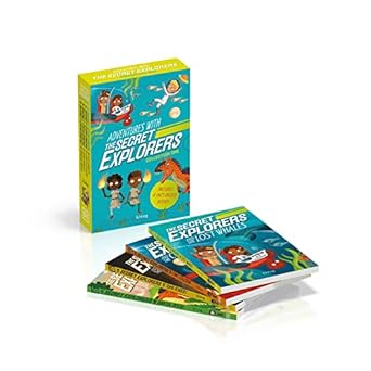 adventures with the secret explorers collection one 4 book box set of educational fiction chapter books books