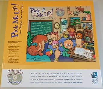 lil pick me up fun songs for learning 200+ asl signs printed book plus enhanced music cd plus digital