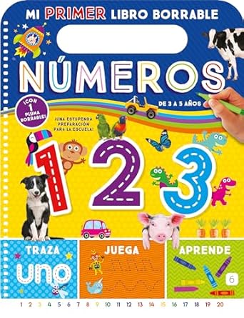mi primer libro borrable numeros 1st edition kidsbooks publishing 1638540896, 978-1638540892