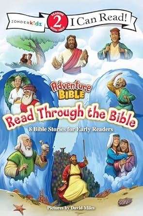 adventure bible read through the bible 8 bible stories for early readers 1st edition david miles 0310173884,