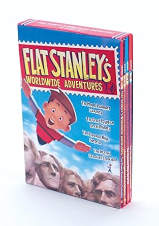flat stanleys worldwide adventures #1 4 box set 1st edition jeff brown ,macky pamintuan 0062365932,
