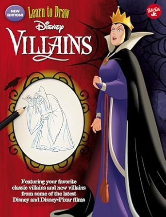 learn to draw disney villains   featuring your favorite classic villains and  villains from some of the