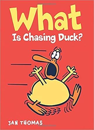 giggle gang what is chasing duck 1st edition jan thomas 1338531697, 978-1338531695