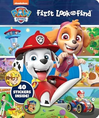 nickelodeon paw patrol first look and find activity book with 40 stickers pi kids 1st edition pi kids