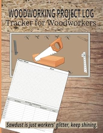 woodworking project log tracker for woodworkers wood pattern cover project log book for recording
