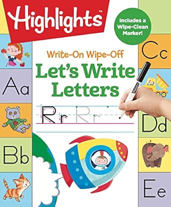 write on wipe off lets write letters handwriting practice for kids learning to write dry erase lettering