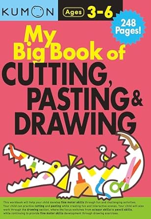 kumon my big book of cutting pasting and drawing 1st edition kumon publishing 1941082777, 978-1941082775