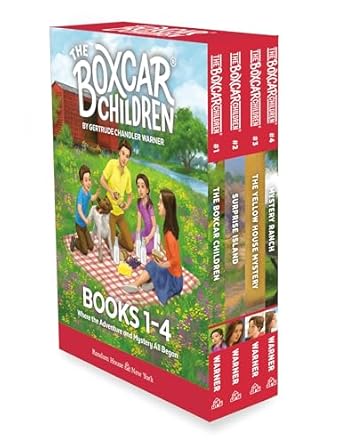 the boxcar children mysteries boxed set 1 4 the boxcar children surprise island the yellow house mystery