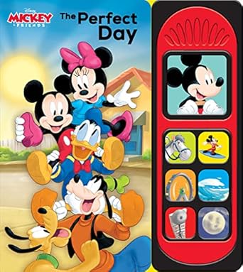 disney mickey and friends the perfect day 7 button interactive sound book mickey mouse minnie mouse and more