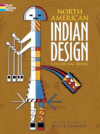 north american indian design coloring book 1st edition paul kennedy 0486211258, 978-0486211251