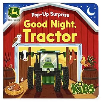 john deere kids good night tractor on the farm deluxe lift a flap and pop up surprise board book ages 2 6 1st