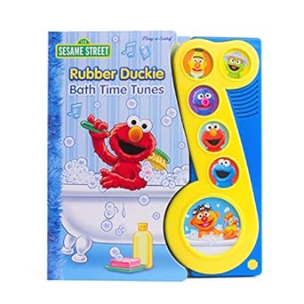 sesame street rubber duckie bath time tunes sound book pi kids 1st edition editors of phoenix international