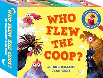 who flew the coop an egg cellent card game can you find the missing chicken 1st edition robie rogge