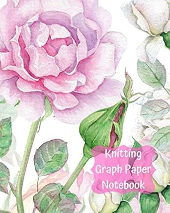 knitting graph paper notebook large blank knitters journal with 2 3 ratio grid paper 120 pages 8 x 10 soft