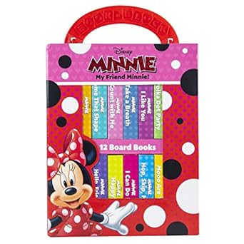 disney my friend minnie mouse my first library 12 board book block set great for teaching first words pi kids
