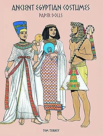 ancient egyptian costumes paper dolls 1st edition tom tierney 0486295850, 978-0486295855