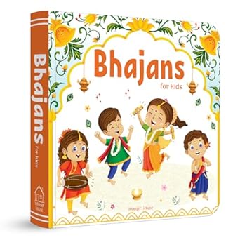 bhajans for kids illustrated prayer book bhajans in three languages 1st edition wonder house books