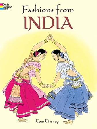 fashions from india coloring book 1st edition tom tierney 0486430405, 978-0486430409