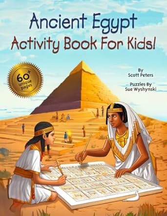 ancient egypt activity book for kids ancient egypt themed workbook with puzzles mazes word games coloring