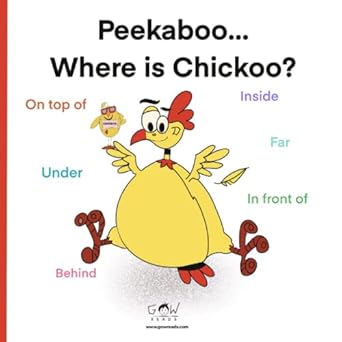 peekaboo where is chickoo positional words story age 1 6 early readers book 1st edition gow reads 9198767526,